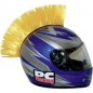 Crete JAUNE Mohawk pour casque moto PC Racing