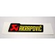 Akrapovic - Pièce Détachée - P-HST6AL - Autocollant 12x3,5cm