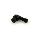 VALVE ALUMINIUM NOIR COUDEE 90° 22.5MM x 8.3MM