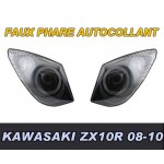 KAWASAKI ZX10R 08-10 FAUX PHARES AUTOCOLLANTS - 3645
