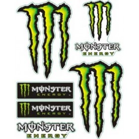 Monster Energy - Sticker/Autocollant Medium 14x16cm - MOTOFUN