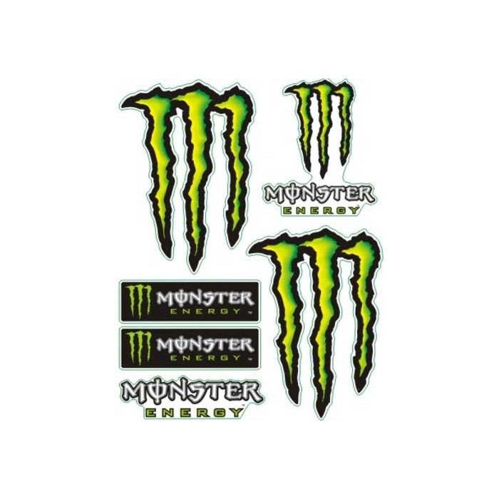 Monster Energy - Sticker/Autocollant Medium 14x16cm - MOTOFUN